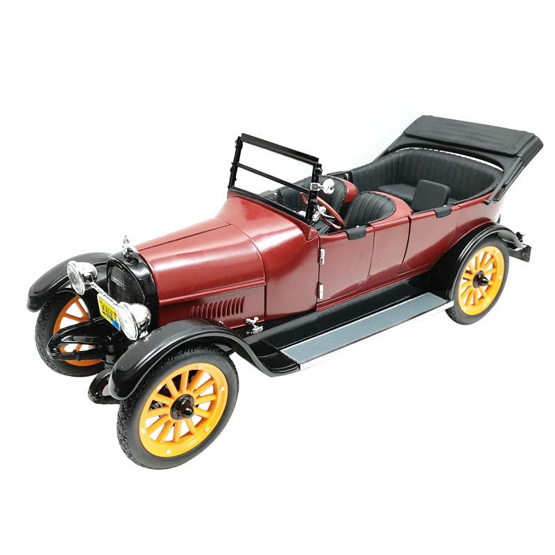 

1:18 1917 Reo Touring Alloy Convertible Classic Vintage Car Ornaments Die Casting Diorama Finished Product Model Miniature Toys