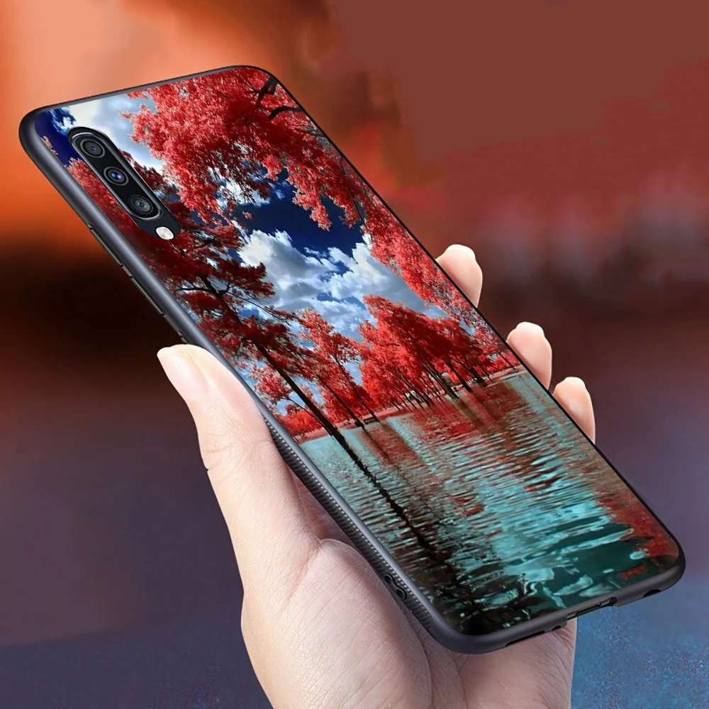 Дерева природы мягкий силиконовый чехол для телефона для samsung A2 Core A10s A20E A20s A30s A40s A50s A60 A70s - Цвет: B12