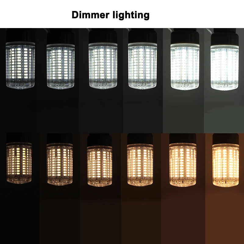 Ampoule led Кукуруза лампа E27 E14 Супер 25 вт диммер 110 В 220 в высокой мощности с регулируемой яркостью энергосберегающая лампа E 14 свеча прожектор домашние лампы
