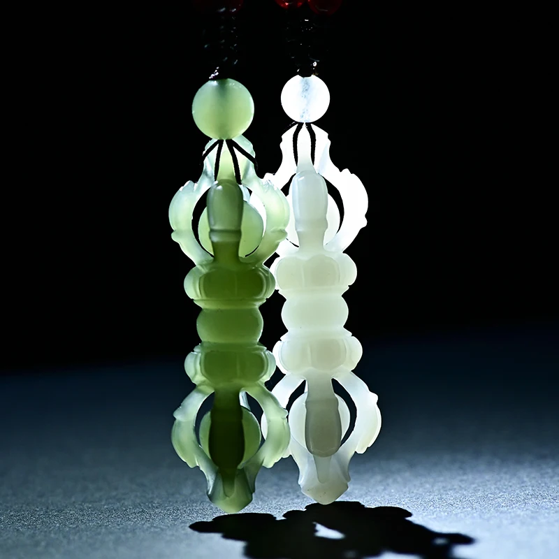 

Natural green jade pendant hollow handcarved magic jade pendants brand jade jewelry jadeite jade necklace men women