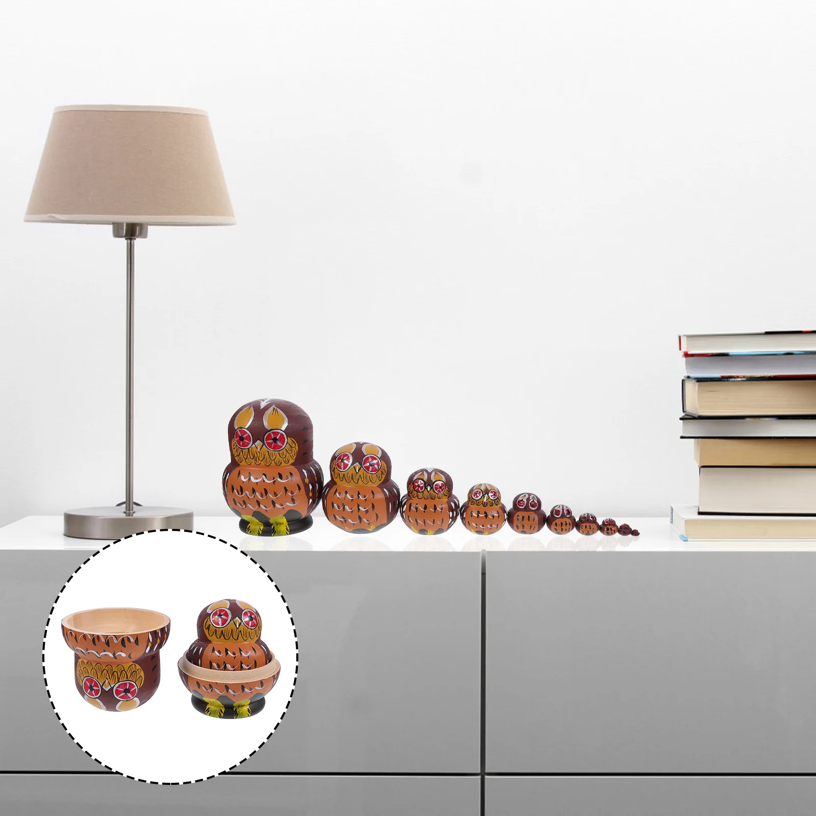 

1 набор, 10-слойные русские деревянные куклы-гнездики, забавный подарок на день рождения