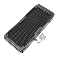 water cooling aluminum radiator 18 pipe 240mm heat sink threaded port for computer cpu water cool system