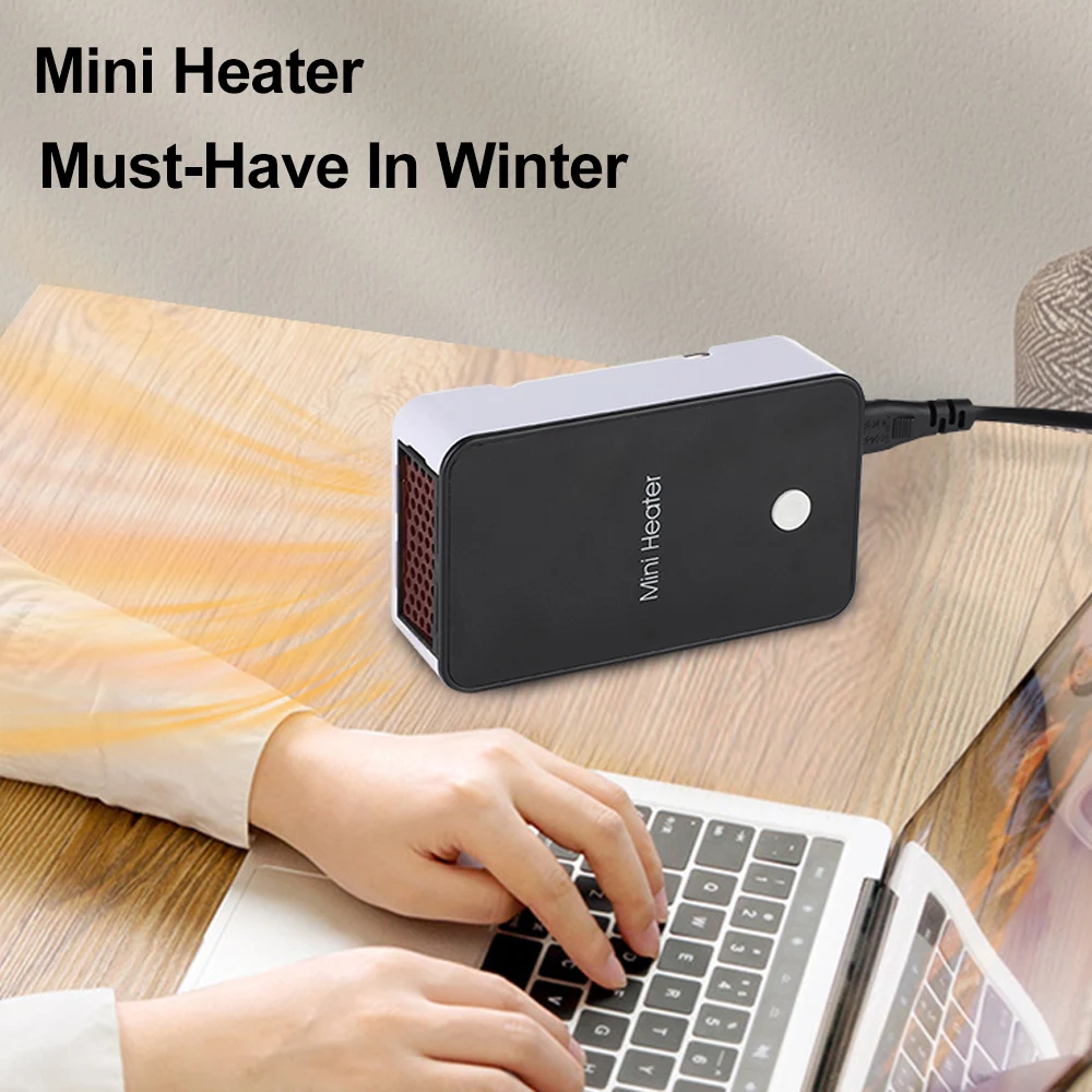 

Маленький вентилятор для обогрева настольная зимняя теплая портативная электрическая грелка с подогревом горячим воздухом для офиса дома ...