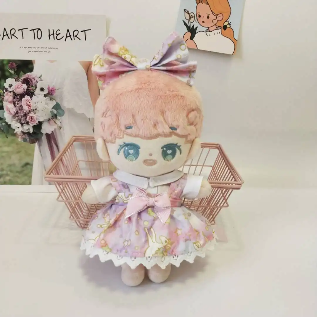 

[MYKPOP] Одежда для кукол KPOP товары: повязка на голову платье Блузка 3 шт. для кукол 20 см (без куклы) Коллекция фанатов SA20121006