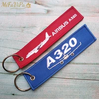 2 pcs red airbus a320 keychain fashion trinket embroidery aviation key chains flight crew sleutelhanger tags llaver porte clef