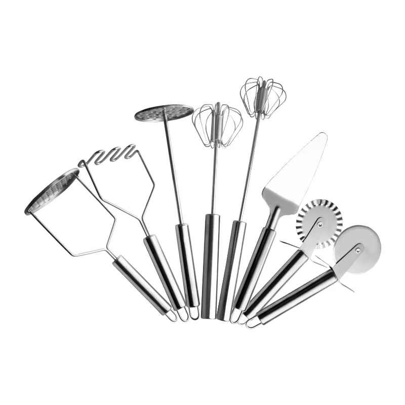 Kitchen Simple Baking Tools Set Pizza Cutter+Cake Shoveling+Potato Press DIY Pastry Cake Decorating Accessories | Дом и сад