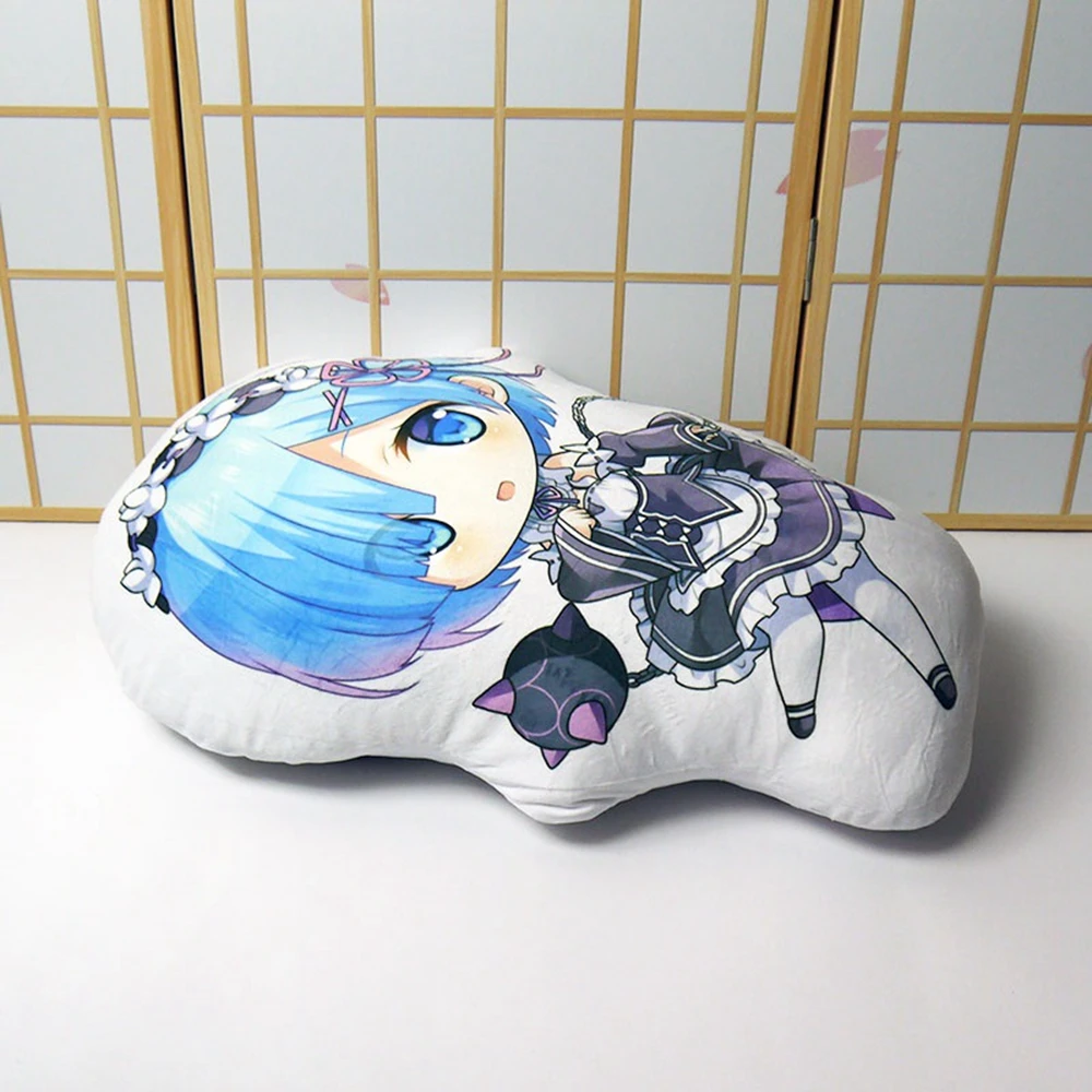 

Unisex Anime Cartoon Cos Re:Life in a different world from zero Rem 45cm Kids Gift Accessories Mascot Toys Pillow Doll