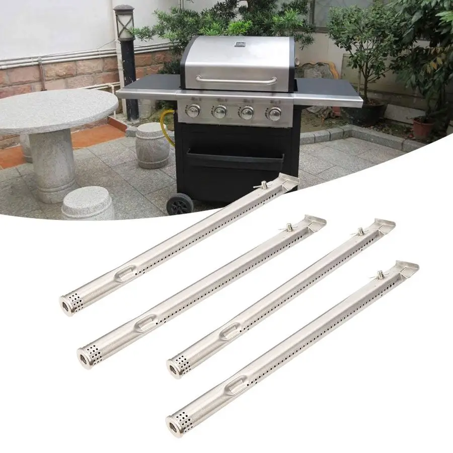 4 шт. универсальная прямая трубка из нержавеющей стали для барбекю газовая гриля