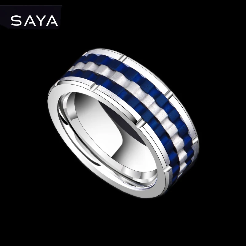 

2021 Men Ring, Hip Hop Punk Tungsten Steel Ring Tide, Free Shipping, Engraving