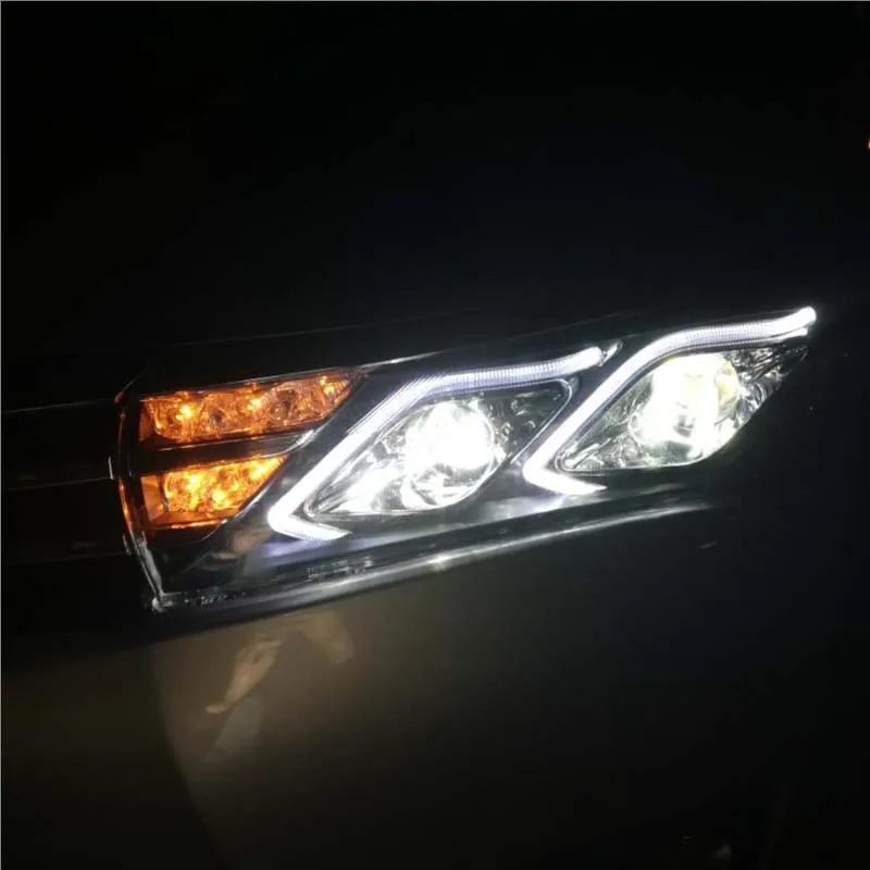 Автомобильный Стайлинг Vland для Toyota Corolla фары 2014 2015 СВЕТОДИОДНЫЙ DRL биксеноновый