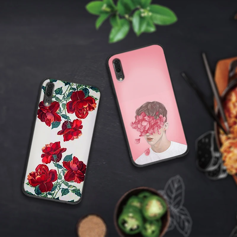 Сексуальные кружева Мандала Цветочные Мягкие силиконовые для huawei P30 Lite Pro P Smart 2016