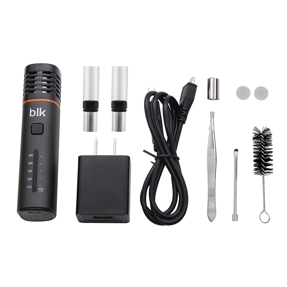 Испаритель сухих трав Kingtons BLK Elfin Vape Kit 1800mAh для емкости 1 мл с керамическим