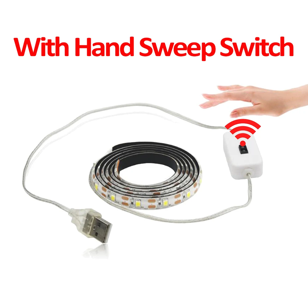 Under Cabinet Light Hand Sweep Switch USB LED Kithcen Lights Sensor Movement Detection closet Night Lamp Indoor led quarto | Освещение
