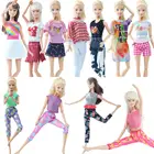 Модное платье BJDBUS для куклы Барби, мини-наряд, летняя повседневная одежда, штаны, пальто, рубашка, розовая одежда, аксессуары для кукол, детская игрушка