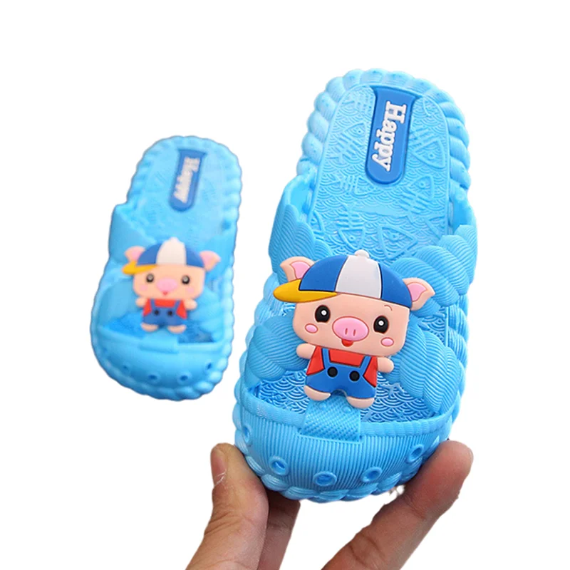 Детские летние туфли с дырками Нескользящие Мультяшные пещера дышащие для