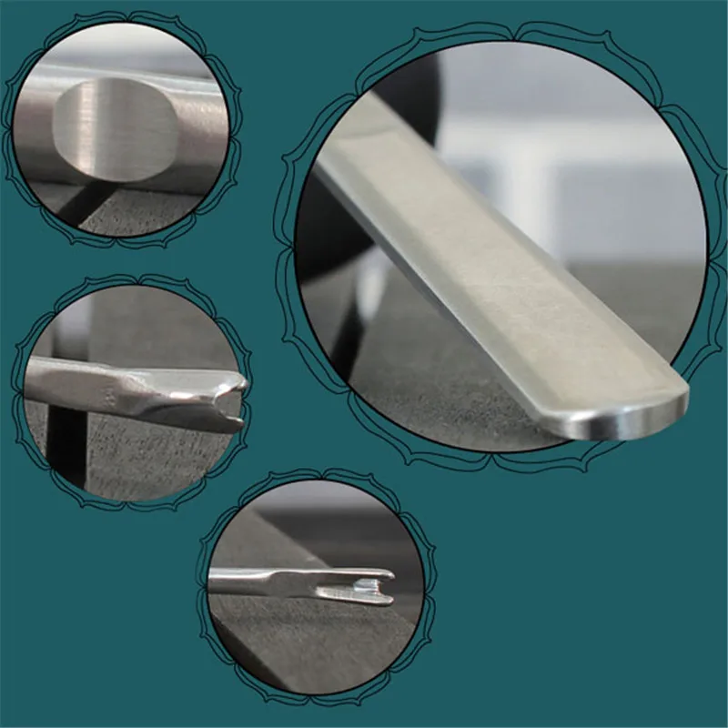 2 шт. ручная работа кожевенное ремесло сшитый U + V образный кромка скошенный