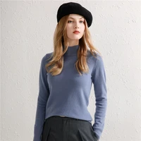 2021 autumn and winter new turtleneck sweater womens pullover ioose and versatile korean iong sleeved slim slimming comfortable
