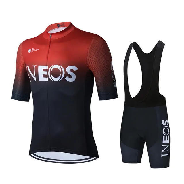 

Cycling Jersey Set Men Team Clothing Ineos Grenadier 2020 Competizione Short Sleeve Suit Training Breathable Light Race Uniform