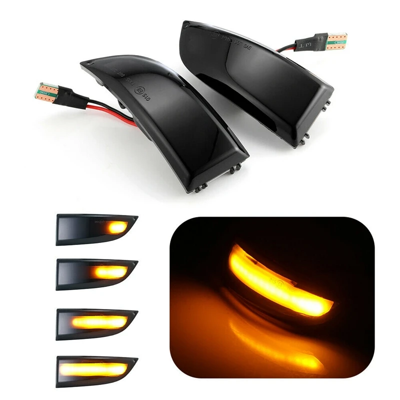 

LED Dynamic Turn Signal Light Side Mirror Blinker Indicator Light for Renault Megane MK3 Scenic Fluence Latitude Safrane
