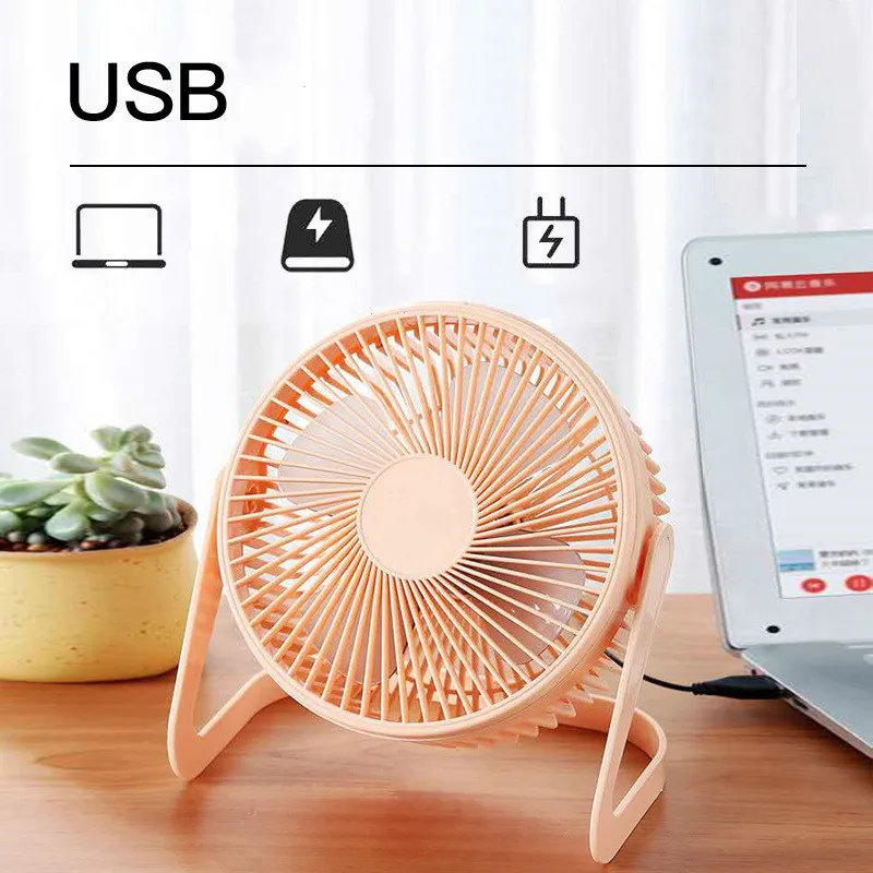 Настольный USB вентилятор для охлаждения портативный мини кулер с вращением и
