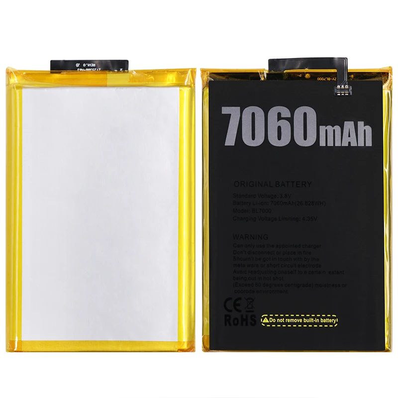 JRZ 3 8 в 7060 мАч аккумулятор для телефона Doogee BL7000 высококачественные сменные
