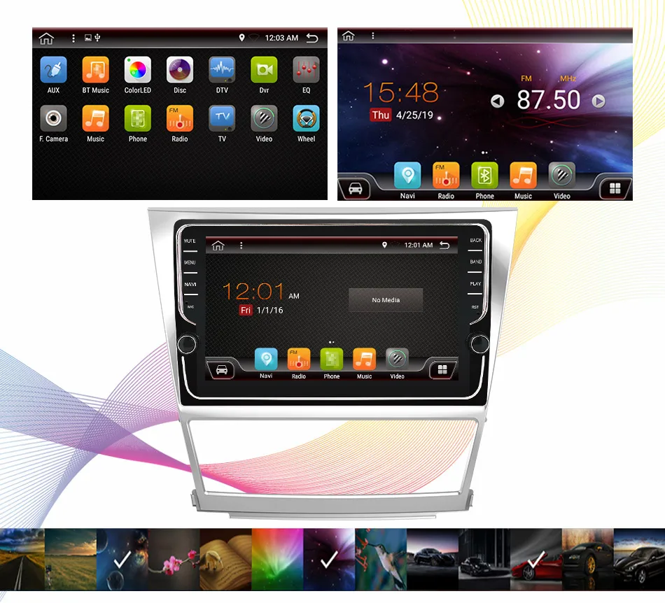 Eunavi ips TDA7851 Android 9 автомобильный Радио gps навигация для Toyota camry 2007 2008 2009 2010 2011 Мультимедиа стерео плеер без dvd
