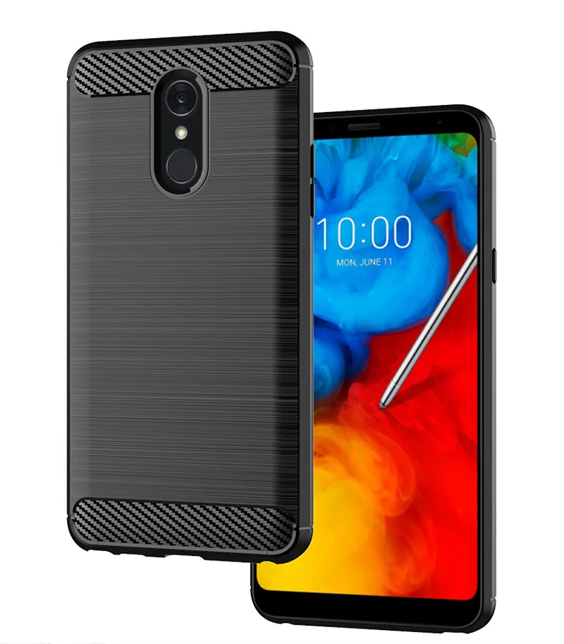 Амортизирующий чехол из мягкого ТПУ с защитой от царапин углеродного волокна