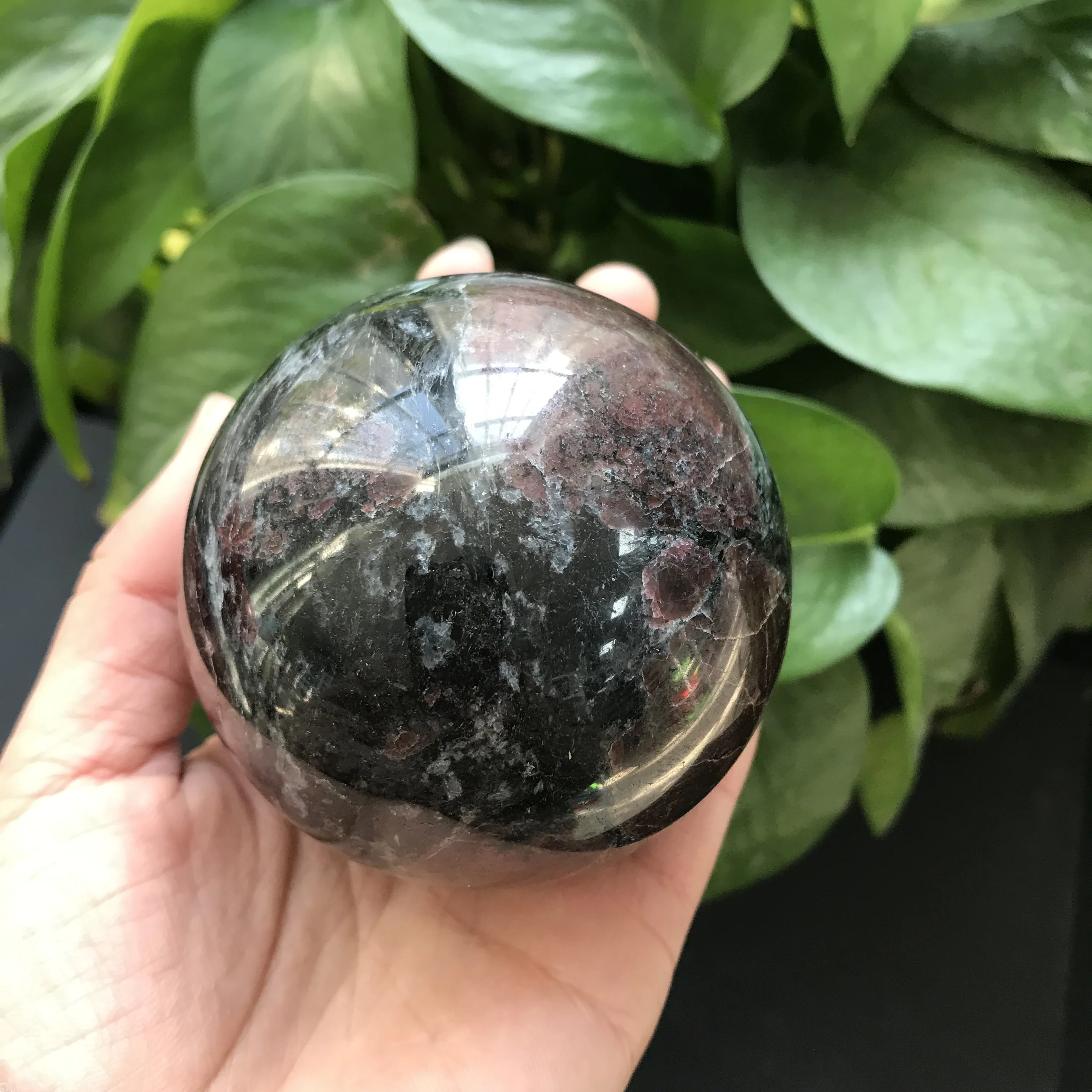 Шар из натурального граната для украшения фэншуй|Камни| |