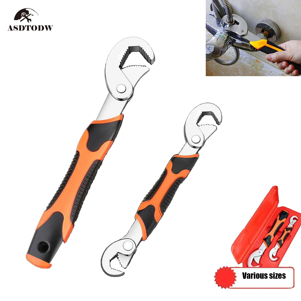 

Universal Key Wrench Tool Set Adjustable Wrench Open Spanner Household Plumbing Pipe Pliers Garden Hold Manual Repair Tool