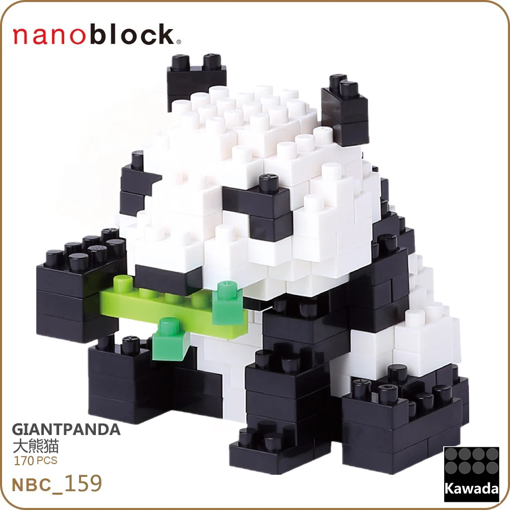 Новинка огромная панда Kawada Nanoblock бриллиантовая конструкция 170 шт. креативные