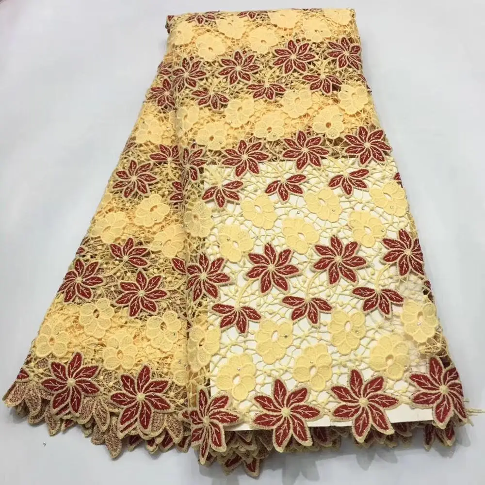 Новинка 2019 африканская швейцарская вуаль ручной работы кружевная ткань высокое