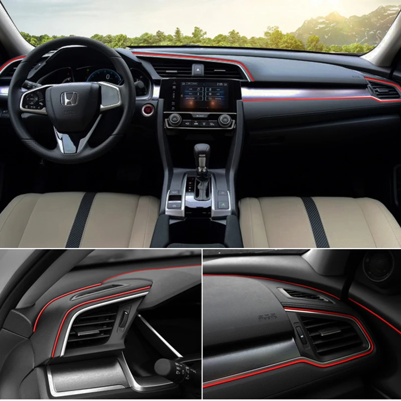 Хромированная полоса для стайлинга 5 м литье наклейка на приборную панель