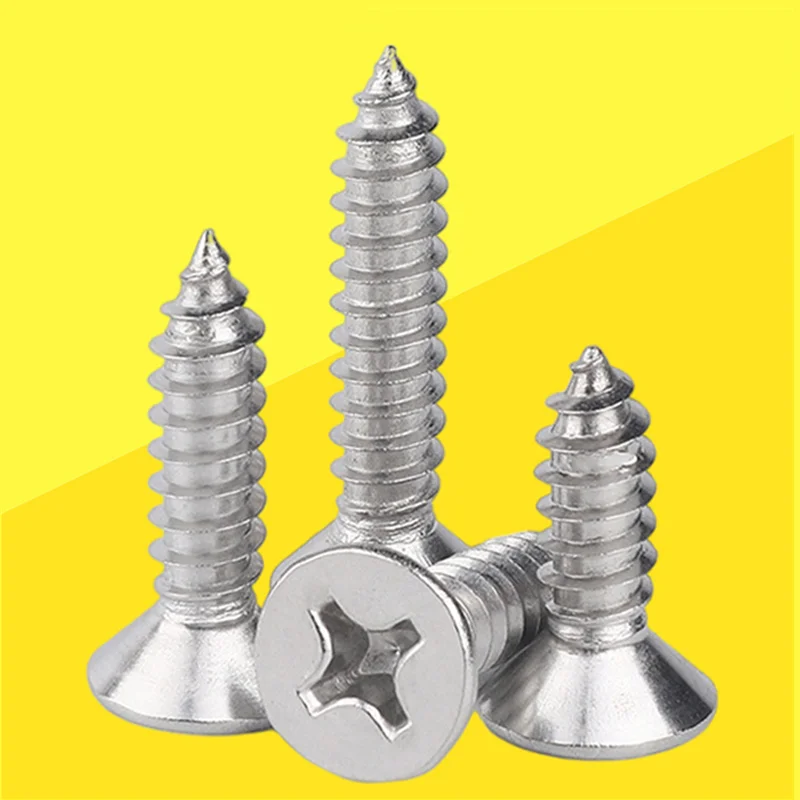 

Самонарезающие винты M2 M2.2 M2.6 M3 M3.5 M4 из нержавеющей стали с потайной головкой