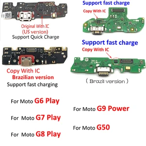 Новинка для Motorola Moto G50 G9 Power G6 play G7 G8 play плата с USB-портом для зарядки док-станция гибкий кабель модуль микрофона соединительные детали