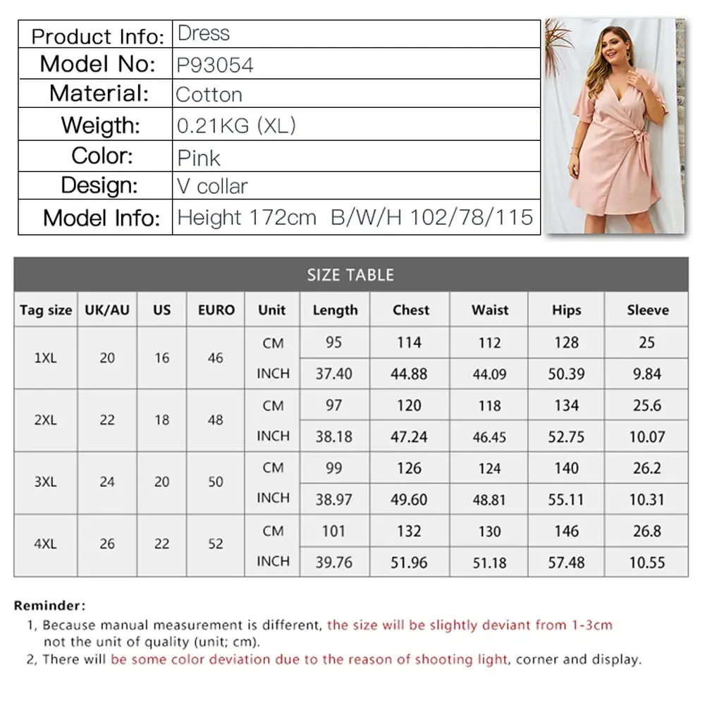 Aswinfon лето плюс платье женское с коротким рукавом глубокий платья v образным