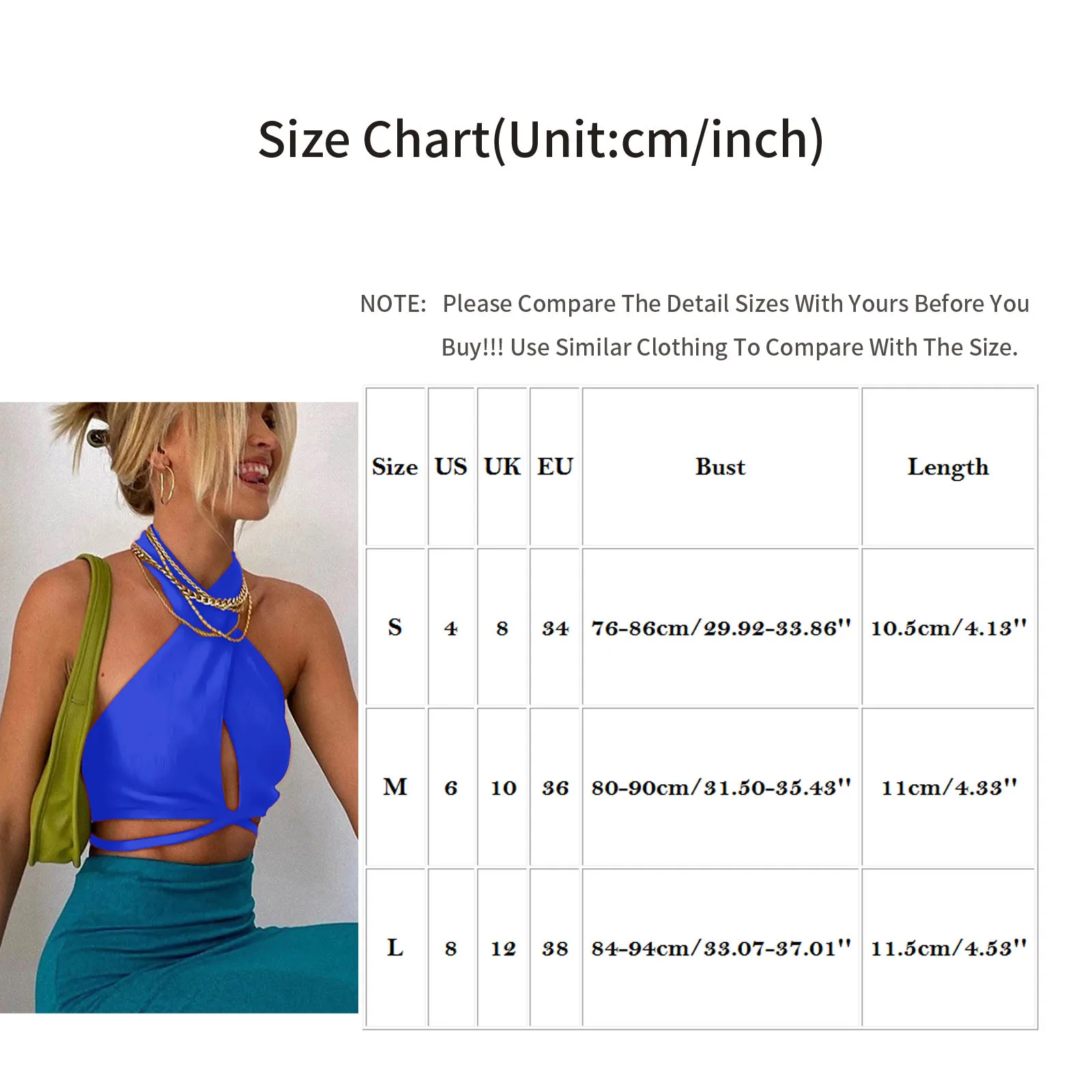 

Hater Tops For Ladies Camisas De Mujer Women's Sexy Bandage Halter Crop Tank Solid Sleeveless Backless Lace Up Tops Blusas