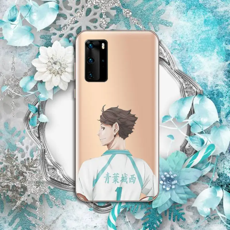 

Haikyuu Oikawa volleyball anime Phone Case Transparent for Huawei P honor 8 10i 20 30 40 smart 2019