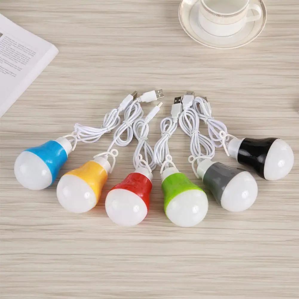 

Colorful PVC 5V 5W USB Bulb Light Portable Lamp LED Tent Camping Work Bank Notebook For Hiking Power Travel With H1B1