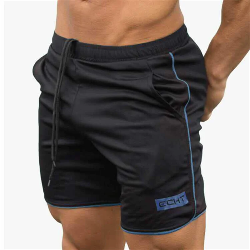 

2021 Men's Shorts Summer Men's Beach Shorts Ribbon Black Fitness Style Men's Casual Sports Shorts