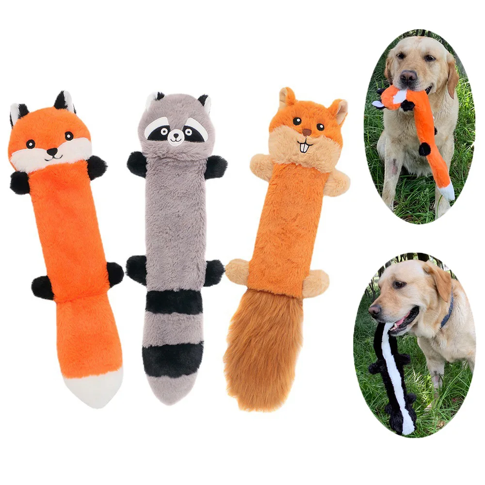 

Cleaning Teeth Squeaky Interactive Cartoon Animal Flamingo Shaped Cotton Rope Dog Toy Pet Training Products Pet Chew Toys 1 pcs