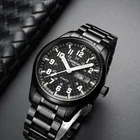 Швейцарские светящиеся часы для карнавала, мужские военные Стальные кварцевые наручные часы, водонепроницаемые часы, мужские часы