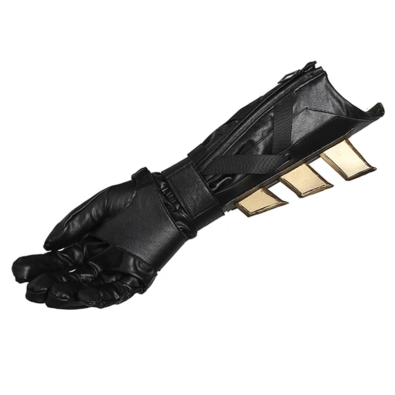 

Superhero Bat Boy Justice Bruce Wayne Gloves Wristers Cosplay Adults Costume Hand Accessories