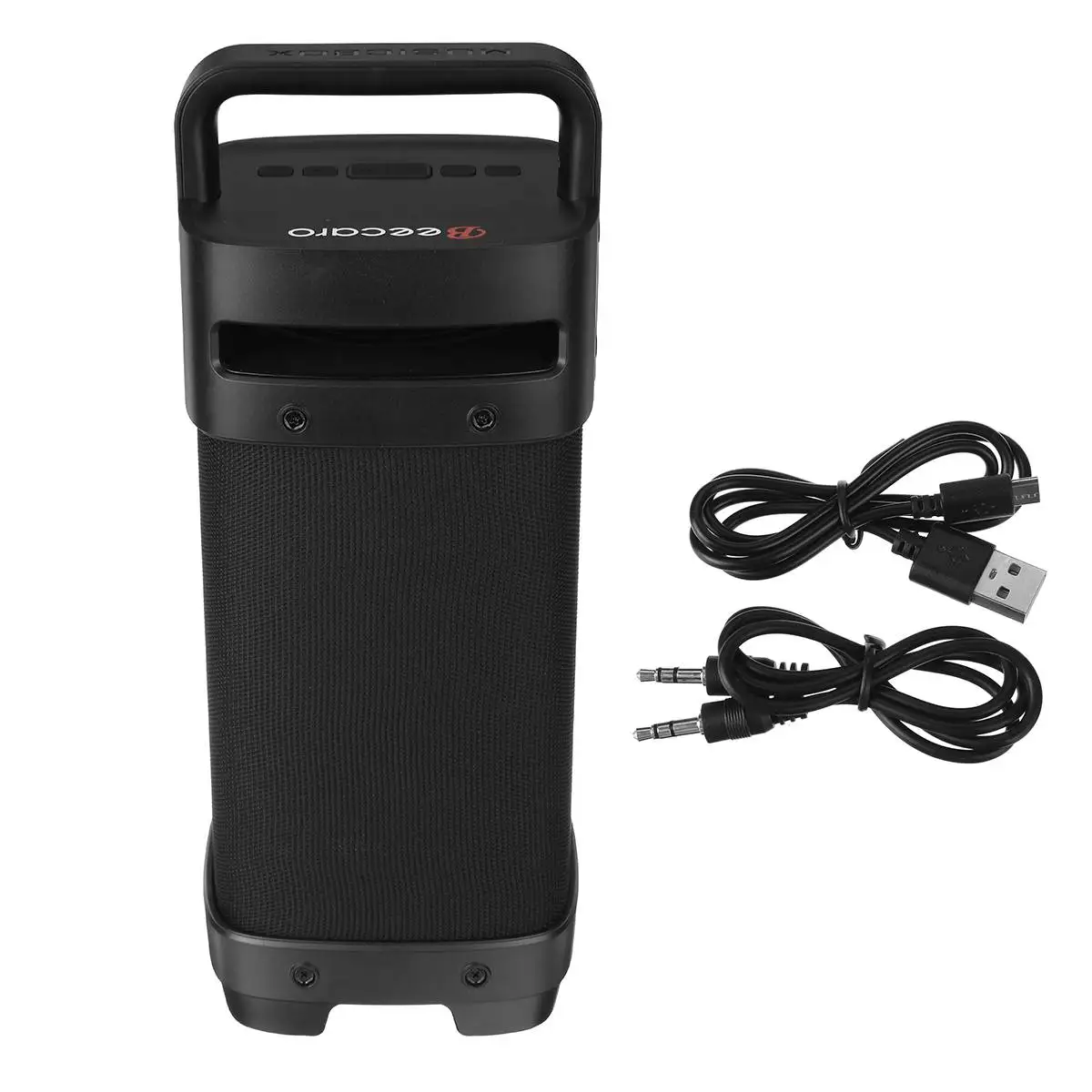 

Portable Bluetooth 5.0 tws Speakers 76W Loud Outdoor Speakers with Subwoofer FM Radio LED Lights HIFI Stereo Sound Boombox