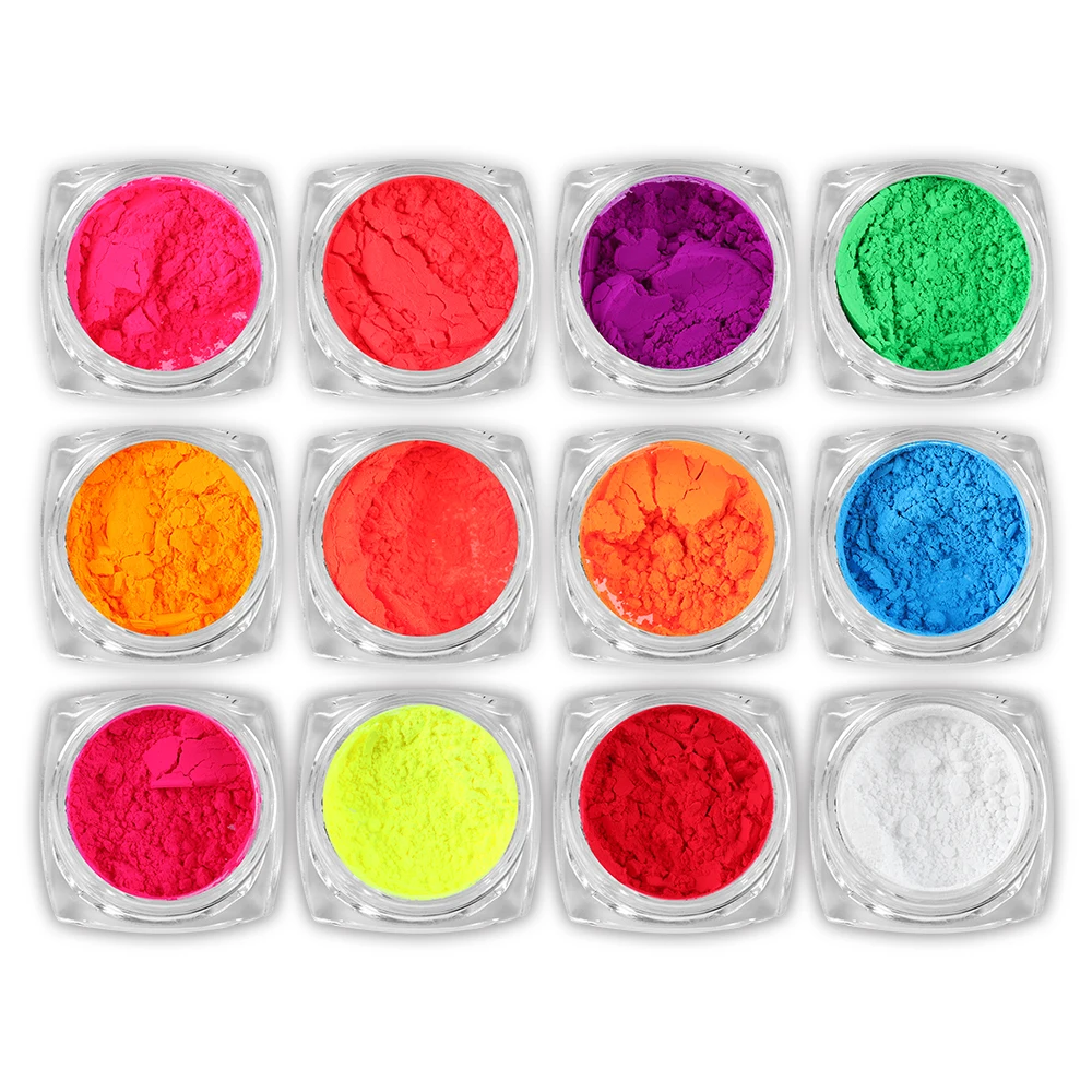 1 шт. неоновая рассыпчатая пудра тени для век пигмент матовая Минеральная Пудра