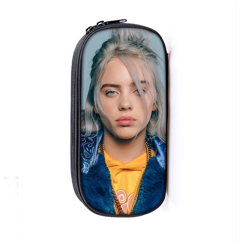 10 Косметичка Billie Eilish, чехол для карандашей s BE, женские косметички, сумка для девочек-подростков, футляр для карандашей, чехол bille elish, школьные принадлежности - Цвет: 10
