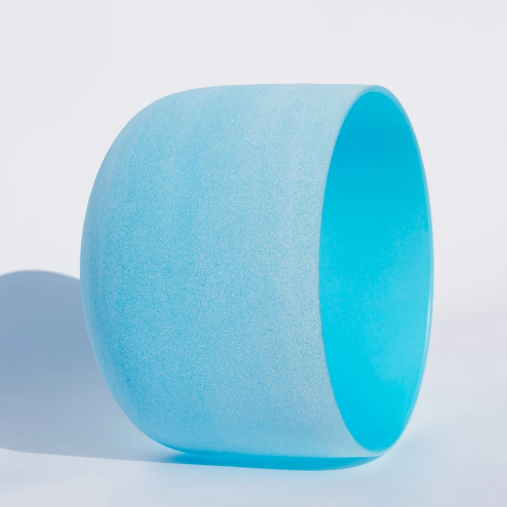 12 дюймов G горла синий Чакра кварцевый Поющая чаша медитация