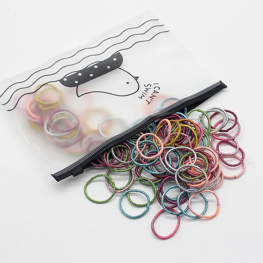100/40/20Pcs/Pack Elastic Scrunchies Rope Cute Set Of Rubber Gum Ponytail Holder Hair Bands For Girl Headwear Hair Accessories images - 6