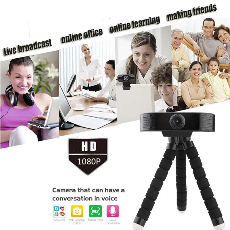 1080p HD USB Компьютерная камера встроенный микрофон вождение бесплатно веб usb