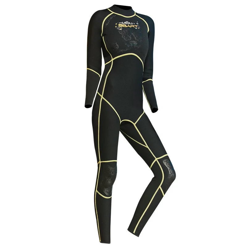 

2020 Woman One-Piece 3mm Neoprene Full Body Back Zipper Diving Suit Female Keep Warm Neoprene Snorkeling Swimming Wet Suit