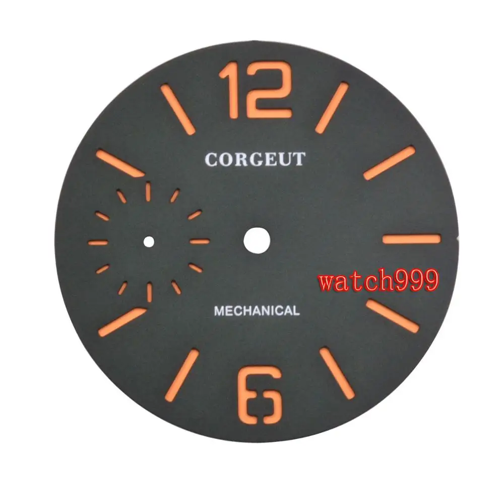 Шкала с оранжевыми цифрами 38 5 мм Черная/синяя/зеленая/белая для ETA 6497 ST3600 |